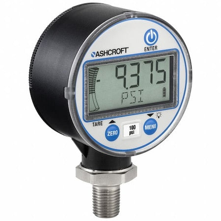 Ashcroft DG2551L0NAM02L5000#-XCYLM Industrial Pressure Gauge, 2 1/2 in Dial, 1/4 in NPT, Lower Location