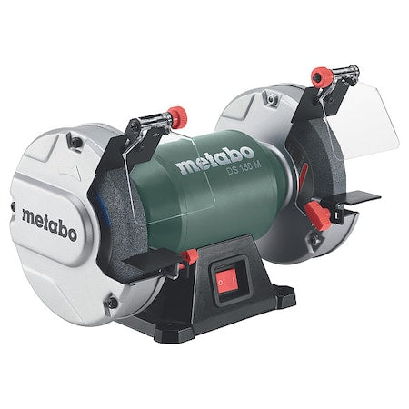 Metabo DS 150 M Shop Bench Grinder, 5 29/32 in Max. Wheel Dia, 25/32 in Max. Wheel Thickness