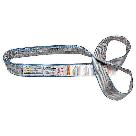 Stren-Flex EET-4-903PGE-14 Web Sling, Twisted Eye, 14 ft L, 16400 lb