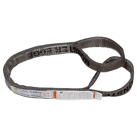 Stren-Flex EEF-4-906ME-06 Web Sling, Flat Eye, 6 ft L, 30600 lb Cap.