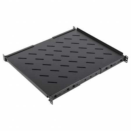 Video Mount Products ER-S1U4P-2240 Rack Shelf, Black, 150 lb Cap, Powder Coated