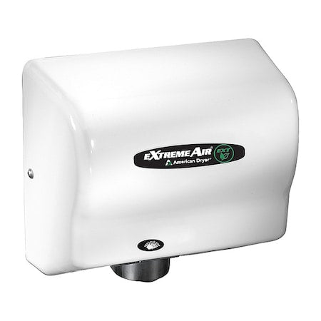 World Dryer EXT7 Automatic Hand Dryer, 10 sec Dry, 110/240V AC, White