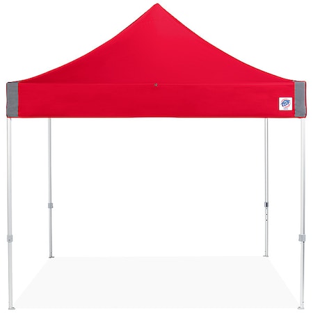 E-Z UP EX10KPN Shelter, Red, 10 ft W, 10 ft L