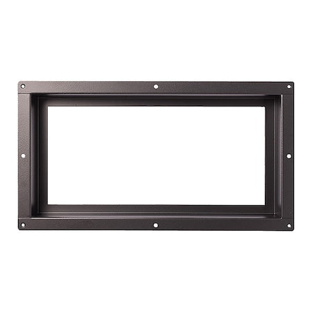 Fittes FLUSH6X12BLK-HP Floor Register, Steel, Black