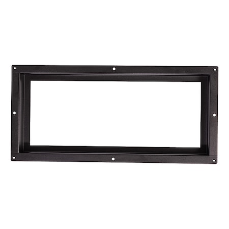 Fittes FLUSH6X14BLK-HP Floor Register, Steel, Black