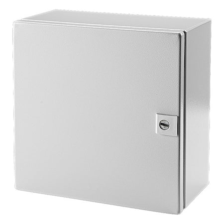 Rittal WM121206NC 1/4 Turn Latch Electrical Enclosures, 11.80 in H, 5.90 in D, 12 in W, 1, 12, 3R, 4, Steel
