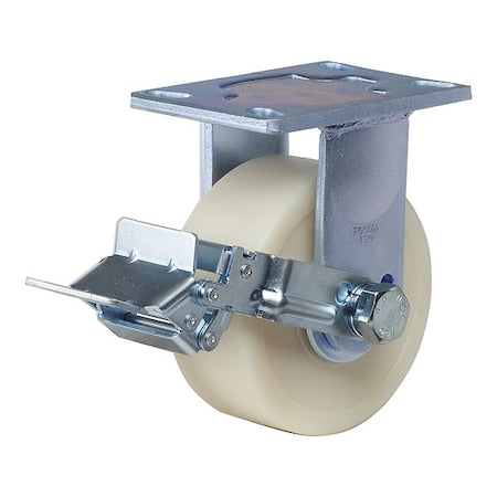 Foot Master GF-150B-RF-MCD Plate Caster, Rigid, Nylon, 190 mm H