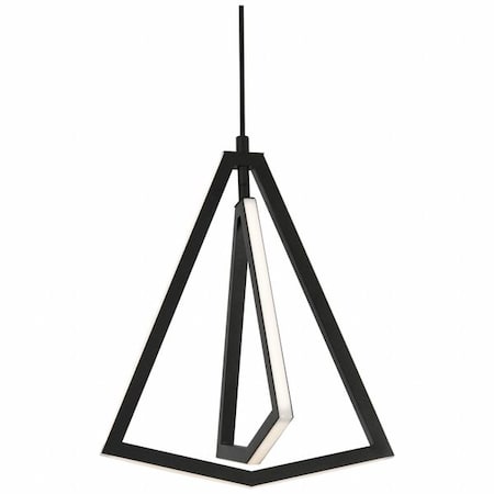 AFX GNAP15L30D1BK Pendant, 12 5/8 in D, Black, Aluminum