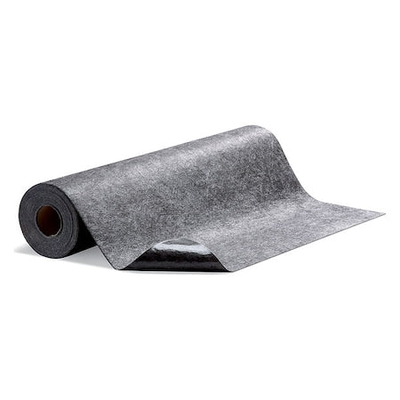 PIG GRP36201-GY Sorbent Roll, 4 gal, 3 ft x 50 ft, Universal, Gray, Polypropylene