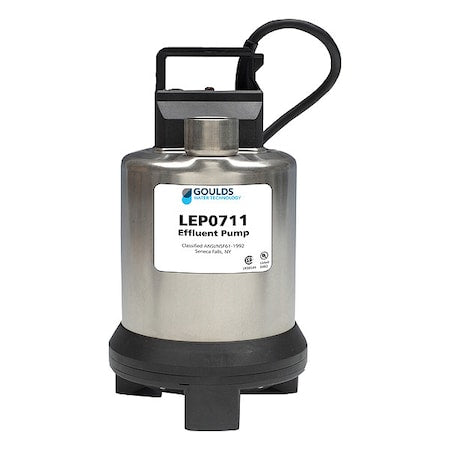 Goulds Water Technology LSP0711F Corrosion-Resistant Sump Pump, 20 ft