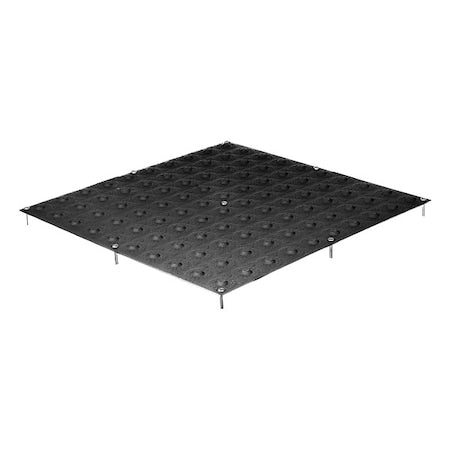 Tuftile GV246016-UM-BLK-1 Detectable Warning Tile Steel Black, 60 in W x 24 in L, 1/16 in Thick
