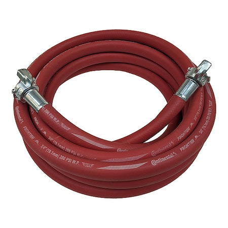 Continental HZR10020-25-77 Jack Hammer Hose, 200 psi, 25 ft, Red