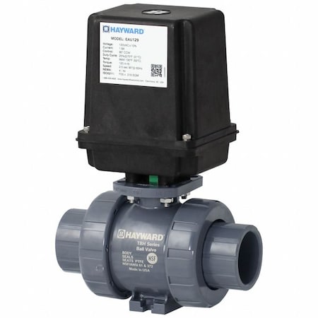 Hayward Flow Control EAUTBH110STV Electric 2-Way Ball Valve, 1