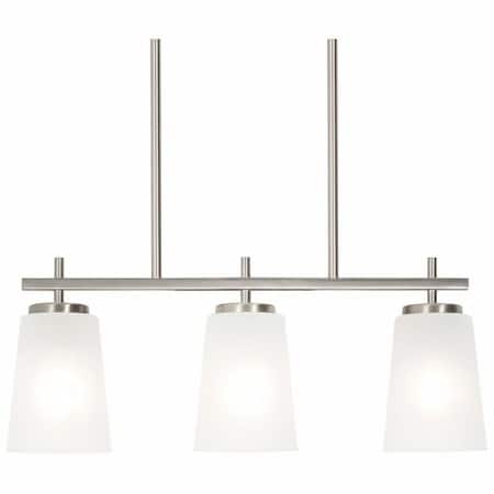 AFX JNNP0523MBSN Light Linear Pendant, Silver, Metal, 23 in L