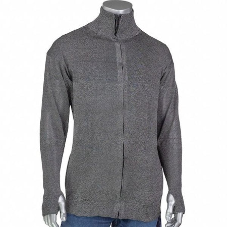 KUT Gard J100SP-4CM-TH-M Cut and Abrasion Resistant Jacket, 4 in Collar, Thumb Holes, M