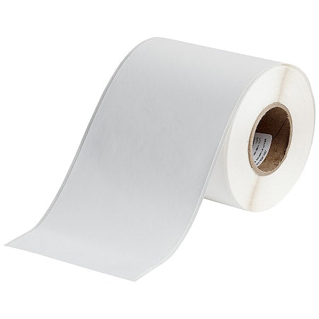 Brady J20C-4000-7425J Continuous Label Stock, White, Matte, 4 in W