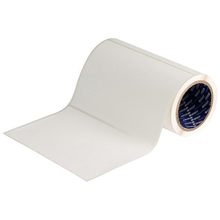 Brady J40-321-7425J Pre-Cut Label Stock Roll, White, Matte