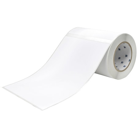 Brady J40-265-7425J Pre-Cut Label Stock Roll, White, Matte
