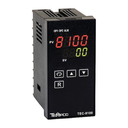 Tempco TEC34016 Temp Control, 90-250V AC, 1/8Din, (1)SSR-5V DC