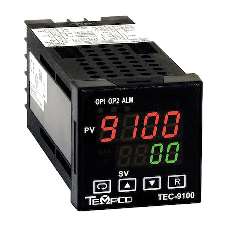 Tempco TEC14040 Temp Controller, Prog, 90-250V, SSR