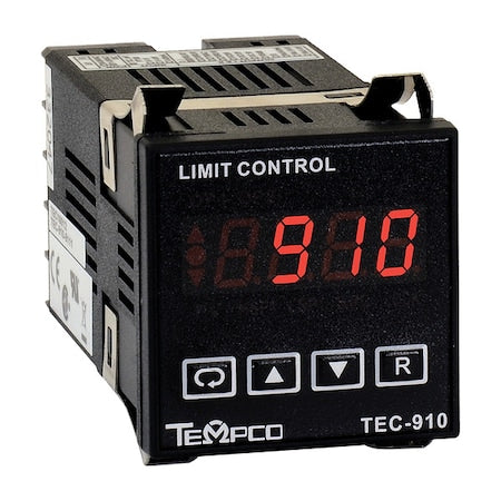 Tempco TEC16001 Temp Controller, Prog, 90-250V, Relay2A