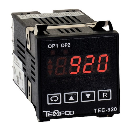 Tempco TEC15023 Temp Controller, Prog, 90-250V, 4-20mA
