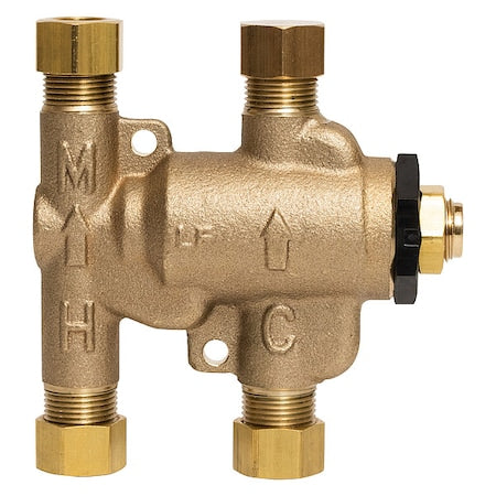 Watts 3/8 LFUSG-B M3 Thermostatic Mixing Valve, 3-3/8