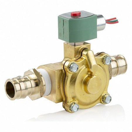 Asco K210G002LFXX 24/DC Solenoid Valve, 2-Way, 2-Position, Normally Closed, 1/2 in Pipe Size, 24V DC, High Flow, Brass