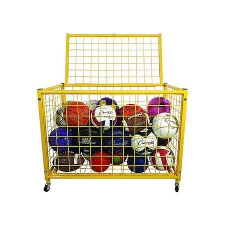 Champion Sports LRCL Game Ball Locker, 42 in.Lx24 in.W, Yellow
