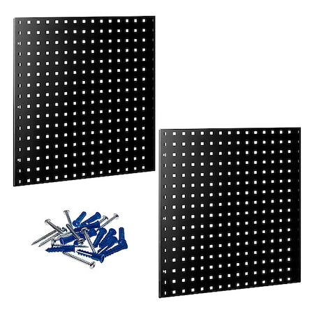 Triton Products LB1-BK Stationary Pegboard Panels, Steel
