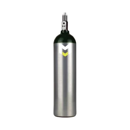 Meret USA MJDCYLP-W MJD Medical Oxygen Cylinder w/Post Valve