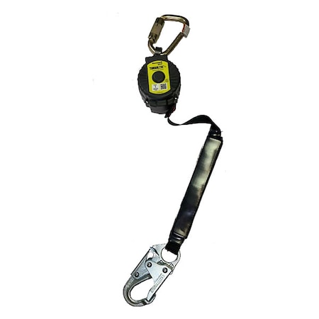 Miller MTL-OHW1-01/6FT TurboLite+ Self-Retracting Personal Fall Limiter, 6 ft /11 ft Length, Carabiner, Stainless Steel