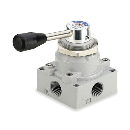 ARO M114LR Manual Air Control Valve, 4-Way, 1/2 in NPT