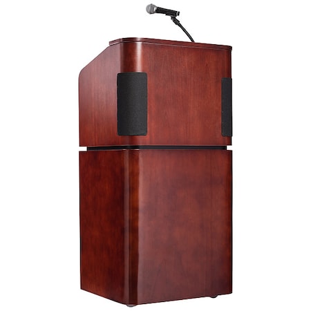 Oklahoma Sound M950/901-MY/WT Veneer Table Lectern with Sound, Base and Recharge Battery