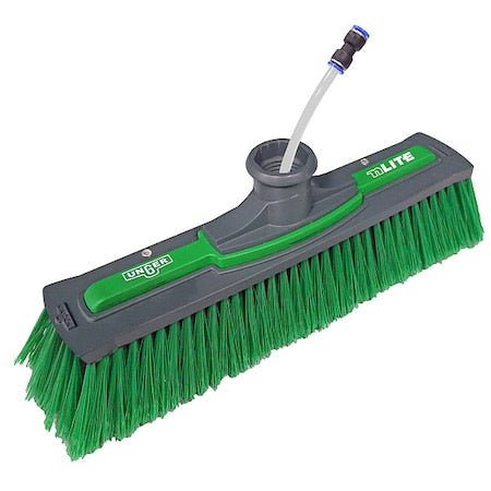 Unger NFF28 Flagged Power Brush, nLite, Nylon, Green