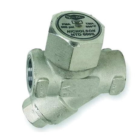Nicholson NTD600-N1B9S Steam Trap, 800F, Stainless Steel, 600 psi