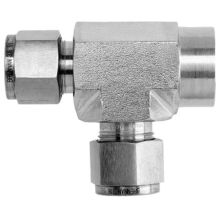 Brennan Industries N2606-16-16-16-SS Tee, SS, Comp 1