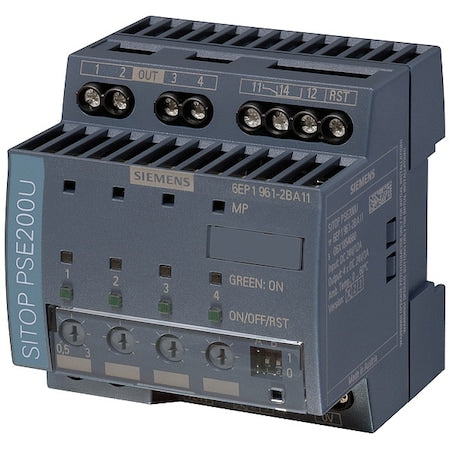 Siemens 6EP1961-2BA11 Electronic Diagnostic Module, 22/30V DC, 24V DC, 288W, 12A, DIN Rail