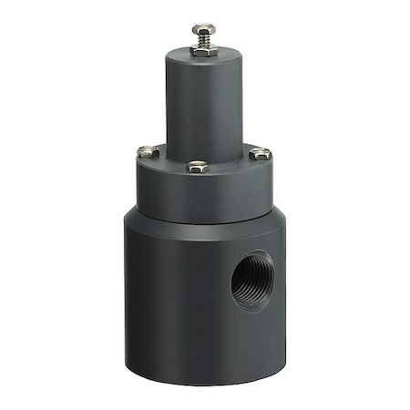 Plast-O-Matic RVD025V-PV Pressure Relief Valve, 1/4In, 5 to 100 psi