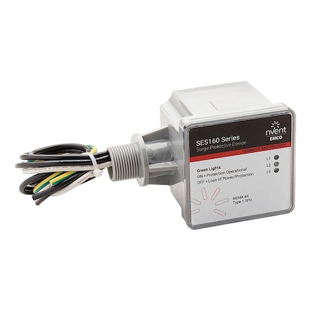 Nvent Erico SES160B240D Surge Protection Device, 3 Phase, 240V, 3 Poles, 3 Wires