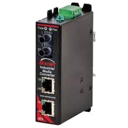 RED Lion SLX-3ES-2ST Media Converter, RJ45,30V