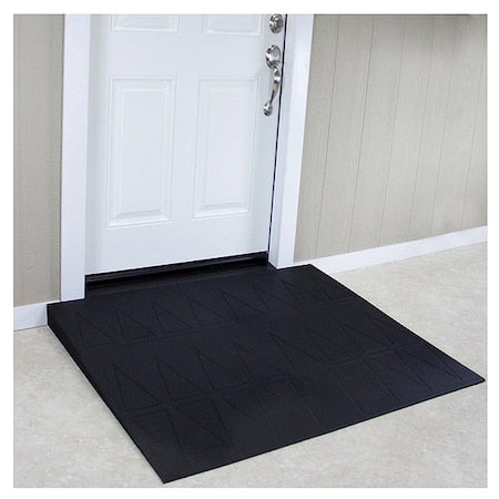 Saferesidential Ramps SRR2375 ADA Ramp, 3-3/4In.H, 45-1/2In.L, 48In.W, Black