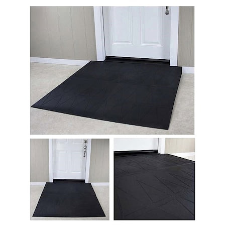 Saferesidential Ramps SRR2450 ADA Ramp, 4-1/2In.H, 56In.L, 48In.W, Black