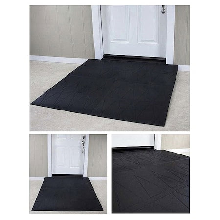 Saferesidential Ramps SRR2475 ADA Ramp, 4-3/4In.H, 59-1/2In.L, 48In.W, Black