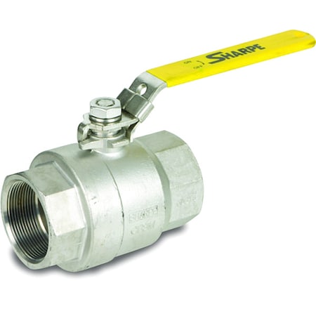Sharpe 4353010180 Manual 2-Way Ball Valve, NPT, 316 SS