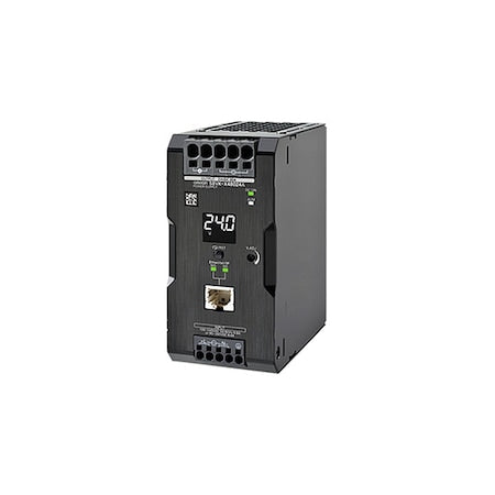 Omron S8VK-X06024-EIP Power Supply, 100/240V AC, 24V DC, 60 W, 2.5 A, DIN Rail