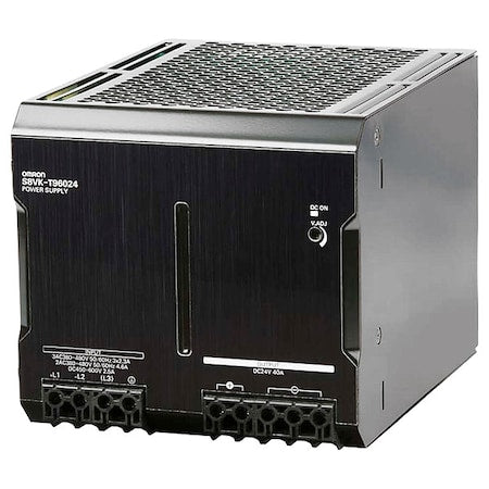 Omron S8VK-T96024 Switching Power Supply, 380/480V AC, 24V DC, 960 W, 40 A, DIN Rail