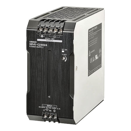 Omron S8VK-C24024 Switching Power Supply, 100/240V AC, 24V DC, 240 W, 10 A, Bracket