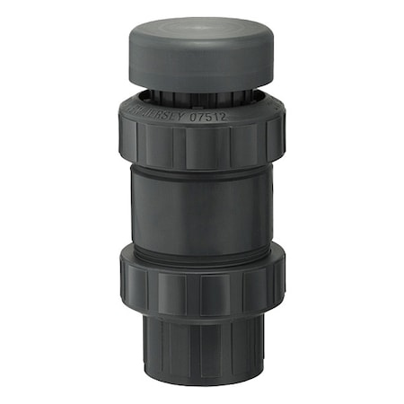 Plast-O-Matic VBS150VT-PV Vacuum Breaker, 1-1/2 In, FNPT, PVC, 100 psi