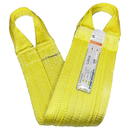 Stren-Flex WB2-908P-18 Web Sling, Flat Eye, 18 ft L